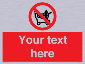 Custom No Climbing on Trolley Sign